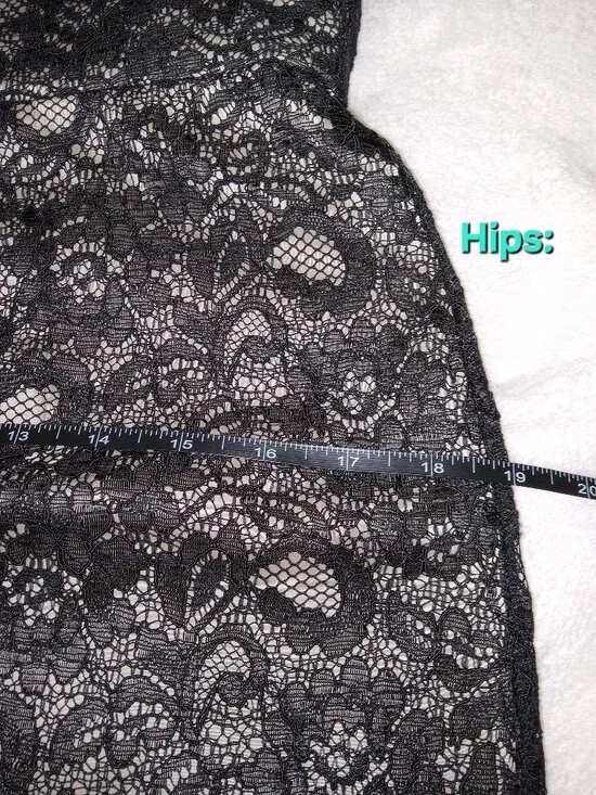 Adrianna Papell Black V Neck Lace Sheath Dress NWT Size 10 Cocktail Party Formal - Picture 13 of 14